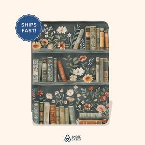 Floral Book Kindle Case Kindle Paperwhite Case 12th Gen Book Lover Gift Kindle Accessories Kindle Colorsoft Case Kindle 2024 Case Book Gift