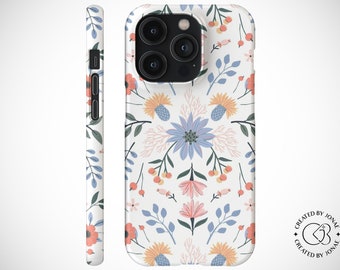 Wildflower Phone Case iPhone 15 Case Boho Floral Phone Case Aesthetic iPhone 15 Pro Case iPhone 15 Pro Max Case MagSafe iPhone 14 Pro Max