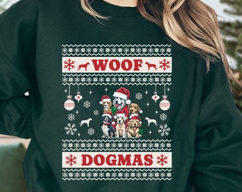 Dog Christmas Sweater Christmas Gifts For Dog Lover Ugly Christmas Sweater Party Ugly Christmas Sweater Women Ugly Christmas Sweatshirt Men