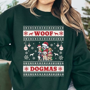 Dog Christmas Sweater Christmas Gifts For Dog Lover Ugly Christmas Sweater Party Ugly Christmas Sweater Women Ugly Christmas Sweatshirt Men
