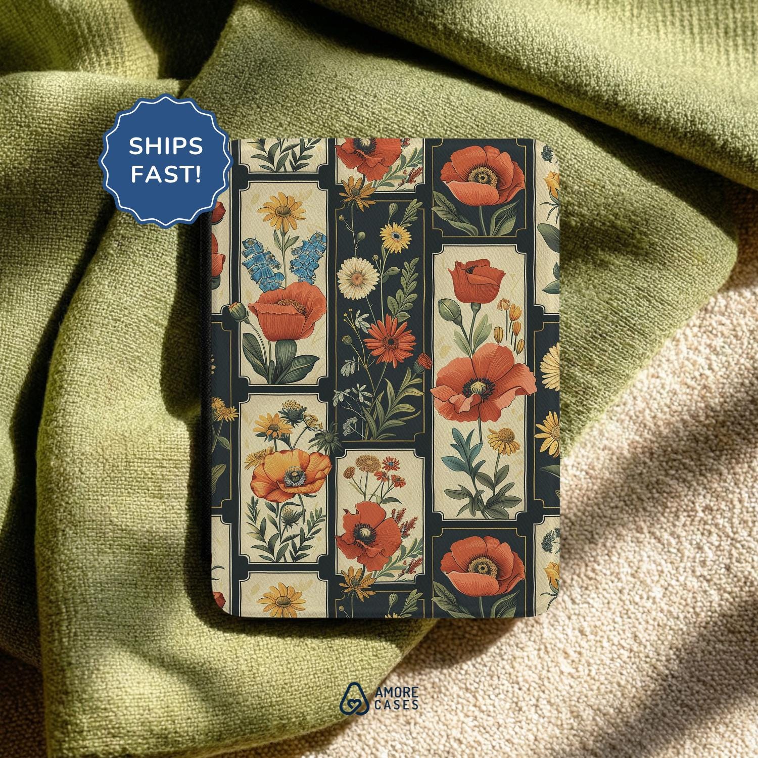 Botanical Kindle Paperwhite Case Wildflower Kindle Case Floral