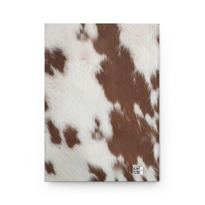 Western Notebook Journal For Goodnotes Journal Hardcover Journal Notebook Western Journal Cowgirl Notebook Aesthetic Cowhide Notebook Cow image 6