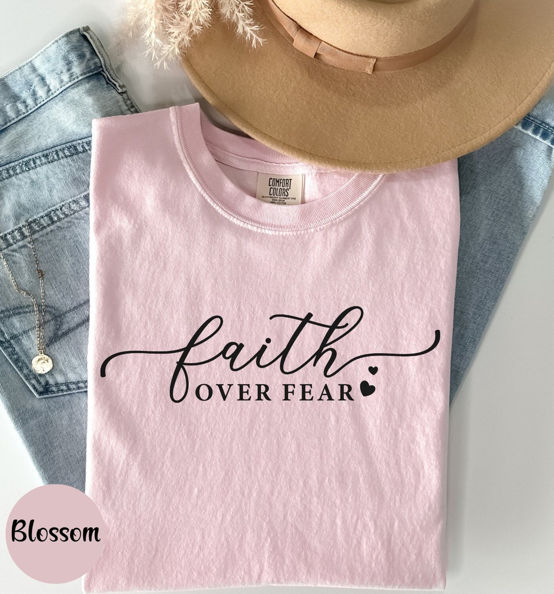 Faith Over Fear Christian Shirt Bible Verse Christian Clothing ...
