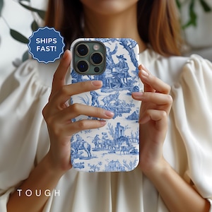 Toile de Jouy Phone Case iPhone 16 Case iPhone 16 Pro Case iPhone 16e Case MagSafe Phone Case iPhone 16 Pro Max iPhone 15 Case Toile Gift