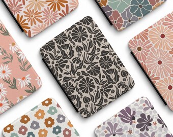 Custodia per Kindle Paperwhite di dodicesima generazione, custodia personalizzata per Kindle, accessori floreali per Kindle, custodia Kindle Colorsoft, cover per Kindle, custodia per e-reader, regalo a tema libri.
