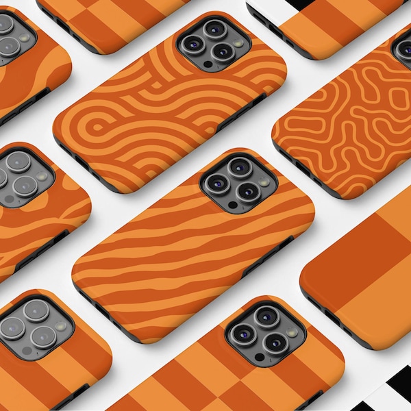 Orange Aesthetic Phone Case iPhone 15 Case Pattern Phone Case iPhone 15 Pro Case iPhone 15 Pro Max Case MagSafe iPhone 15 Plus MagSafe Case