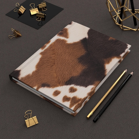Western Notebook Journal For Goodnotes Journal Hardcover Journal Notebook Western Journal Cowgirl Notebook Aesthetic Cowhide Notebook Cow
