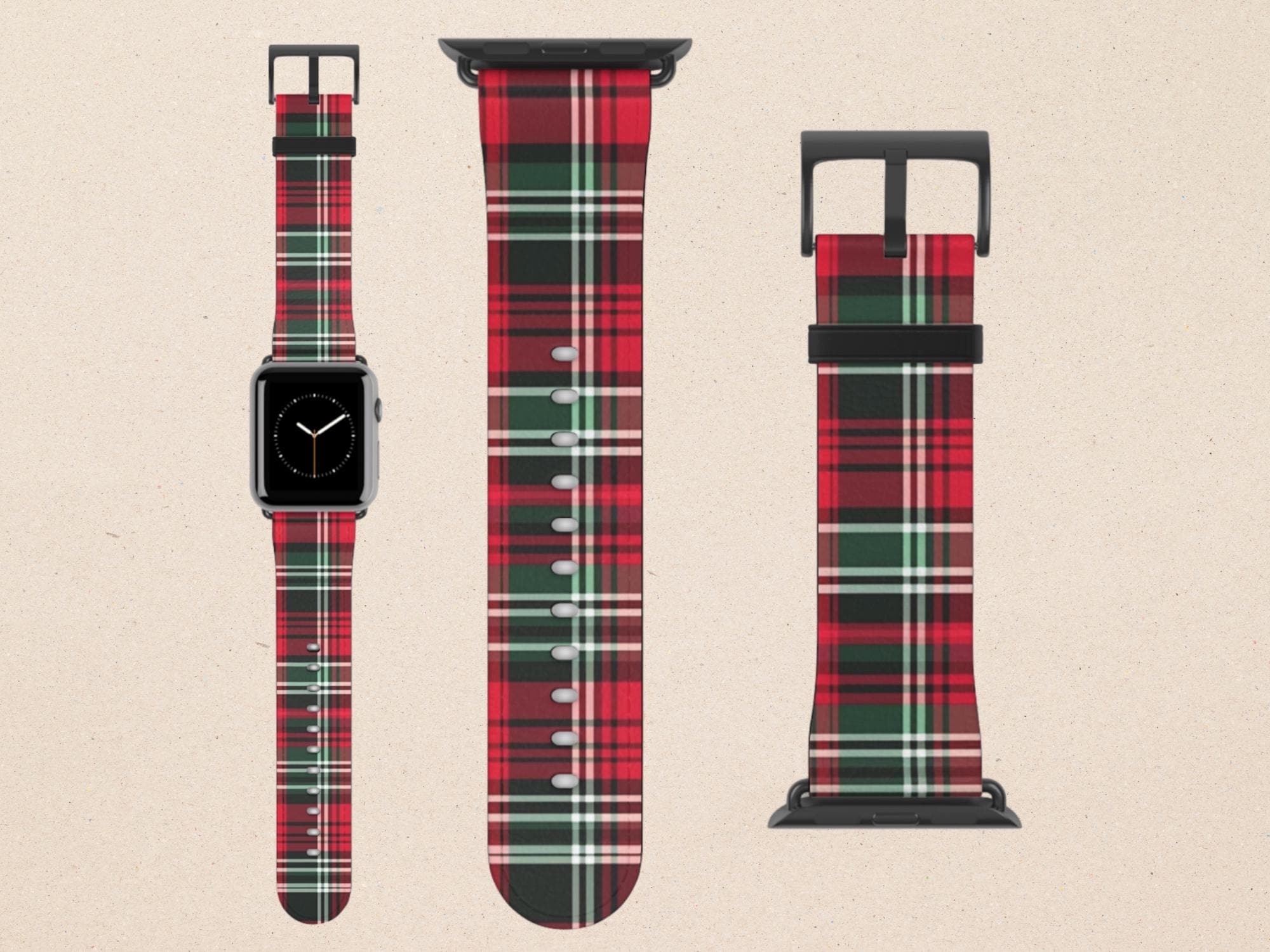 Christmas Plaid Apple Watch Band Women Apple Watch Band  display picture 1