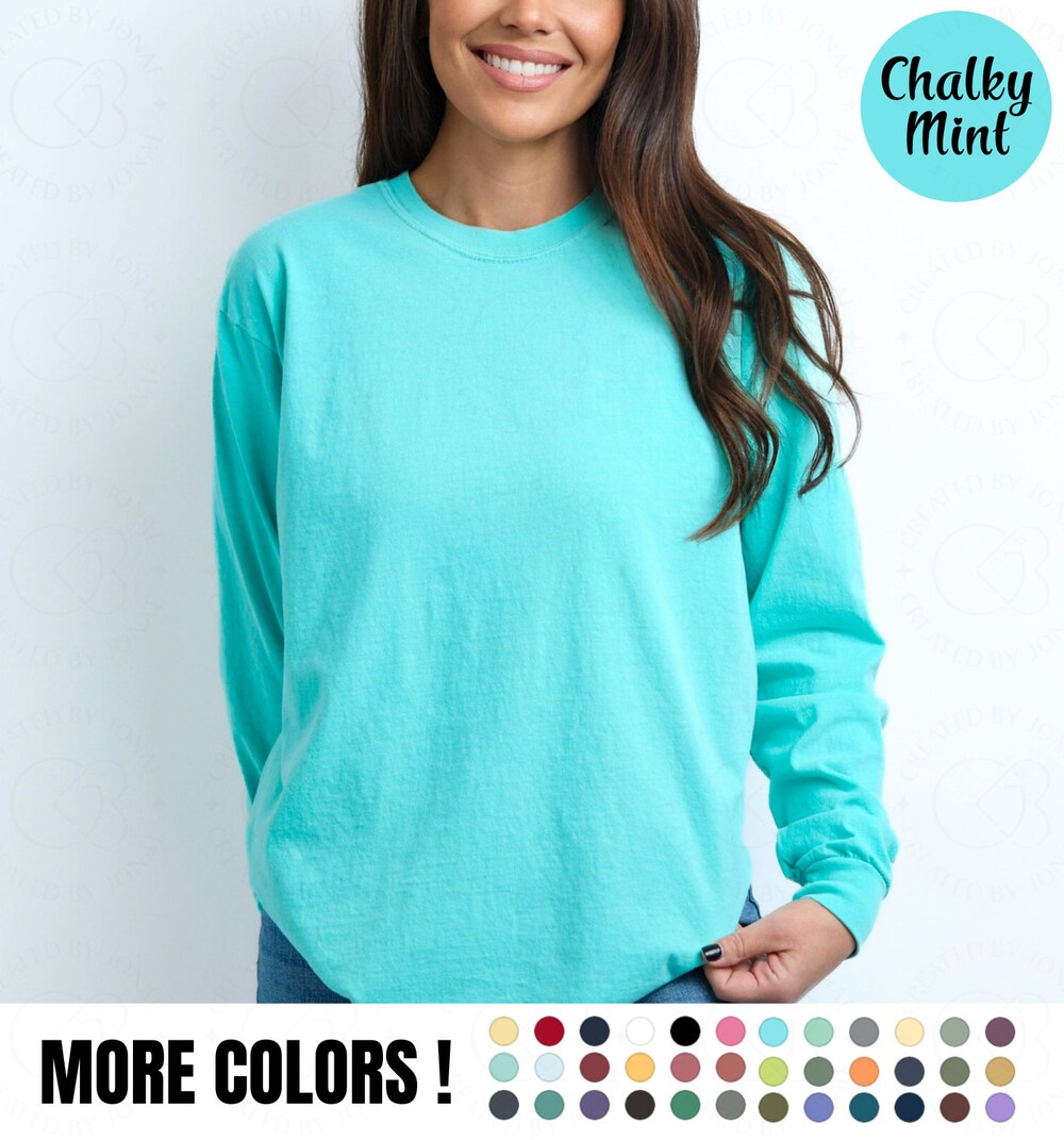 Blank Comfort Long Sleeve Shirt Unisex Long Sleeve Top Comfort Tee Blank Shirt Long Tshirt Boho Long Sleeve Women Long Shirt Aurateestyle