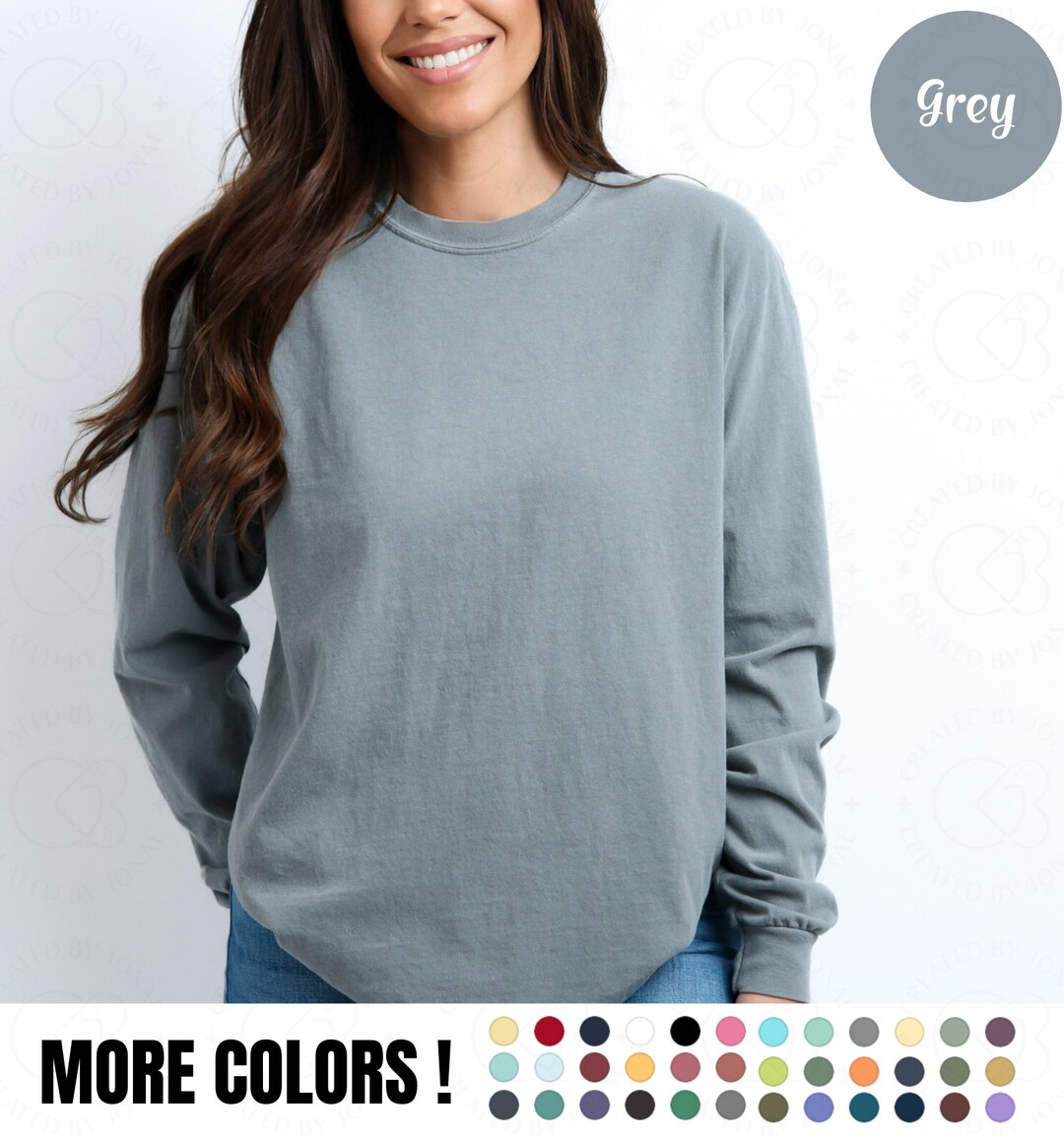 Blank Comfort Color Long Sleeve Shirt Long Sleeve Tee Wholesale