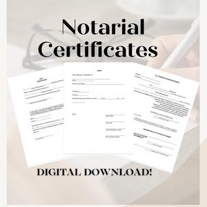 Notarial Certificates (Jurat, Acknowledgment, & Copy Certification) Notary Public | Loan Signing Agent | Real Estate | Lender | Affidavit |
