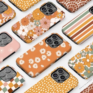 Boho Aesthetic Phone Case iPhone 16 Case Bohemian Flower Phone Case Boho iPhone 16 Pro Case iPhone 16 Pro Max Case MagSafe iPhone 16e Case