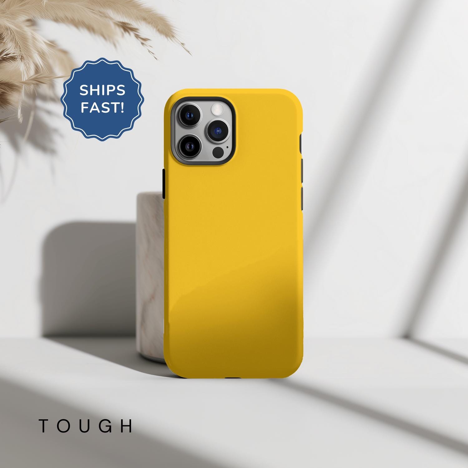 イエローの携帯ケース iPhone 17 ケース ソリッド携帯ケース iPhone 17