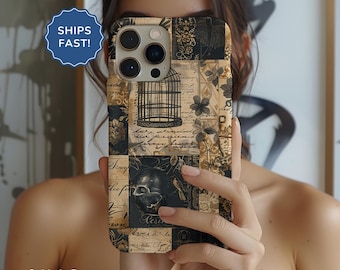 Capa MagSafe para iPhone 17 Capa para iPhone 17 Pro Capa Dark Academia Gothic Capa para iPhone 17 Pro Max Capa MagSafe resistente para iPhone 17