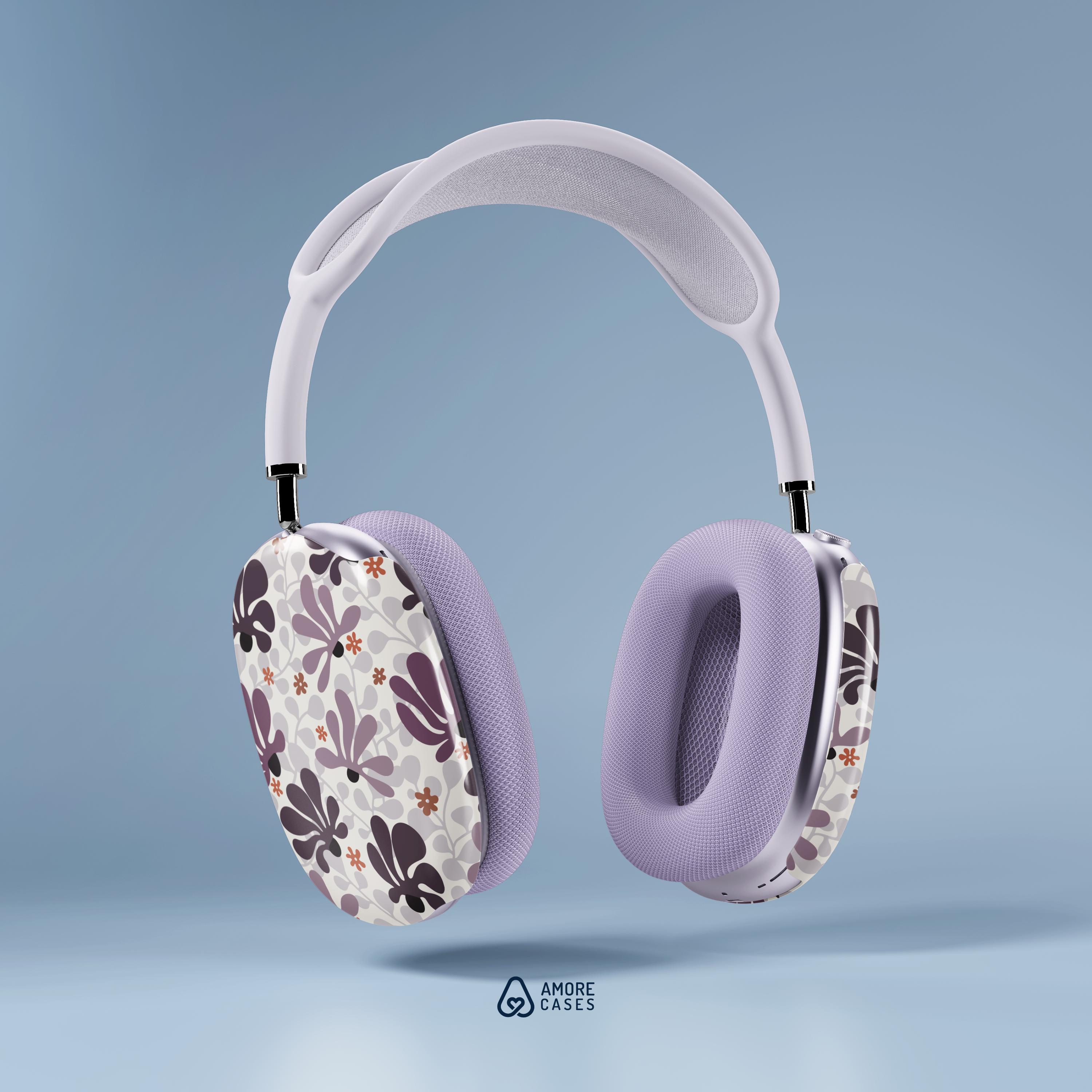 Floral Airpods Max Case Lightweight Hard Shell Cover Glossy Finish