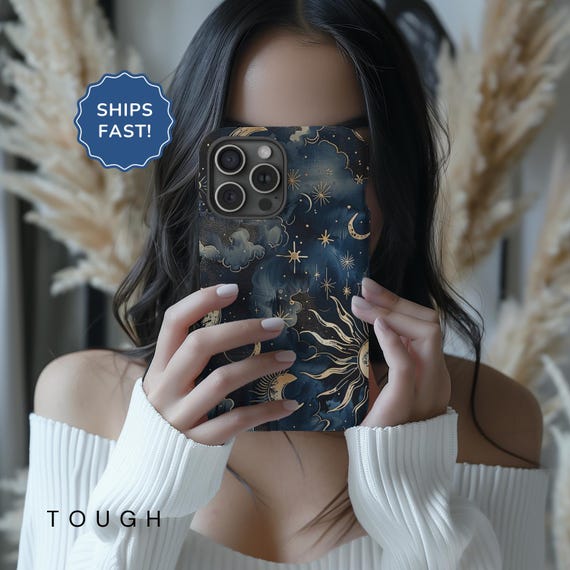 iPhone 17 Case MagSafe Phone Case iPhone 17 Pro Case Celestial Phone Case Moon Star Night Sky iPhone 17e Case MagSafe iPhone 17 Pro Max Case
