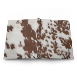 Western Notebook Journal For Goodnotes Journal Hardcover Journal Notebook Western Journal Cowgirl Notebook Aesthetic Cowhide Notebook Cow image 3