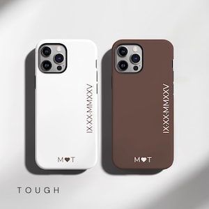Roman Numeral Phone Case iPhone 17 Pro Case MagSafe iPhone Case iPhone 17 Case Anniversary Gift For Couple Matching Gift iPhone 17 Pro Max