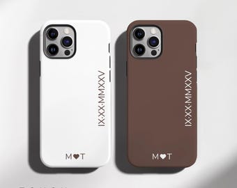 Roman Numeral Phone Case iPhone 17 Pro Case MagSafe iPhone Case iPhone 17 Case Anniversary Gift For Couple Matching Gift iPhone 17 Pro Max