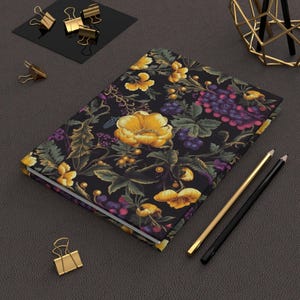 Flowers Notebook Journal For Goodnotes Journal Hardcover Journal Notebook Flower Journal Notebook Aesthetic Ruled Notebook For Writers Gift