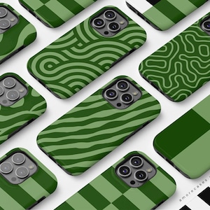 iPhone 16 Pro Case MagSafe Phone Case iPhone 16 Case Green Phone Case Retro Aesthetic Monochrome MagSafe Case iPhone 15 Pro Max Case MagSafe