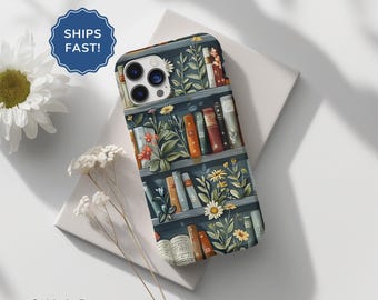 iPhone 17 Pro Hülle MagSafe Handyhülle iPhone 17 Hülle Floral Phone Case Bibliothek Buch Geschenke für Buchliebhaber Geschenk iPhone 17 Pro Max Case MagSafe