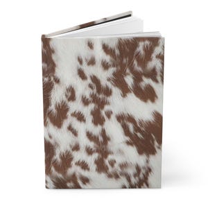 Western Notebook Journal For Goodnotes Journal Hardcover Journal Notebook Western Journal Cowgirl Notebook Aesthetic Cowhide Notebook Cow image 2