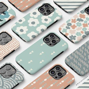 Boho Aesthetic Phone Case iPhone 16 Case Bohemian Flower Phone Case Vintage iPhone 16 Pro Case iPhone 15 Pro Max Case MagSafe iPhone 14 Pro
