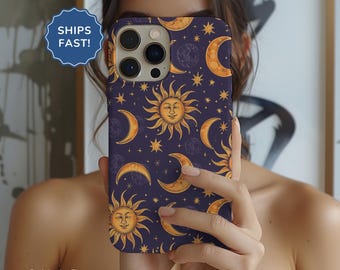 Funda MagSafe para iPhone 17, funda para iPhone 17 Pro, funda Celestial, luna, estrella, sol, cielo nocturno, funda MagSafe para iPhone 17e, funda para iPhone 17 Pro Max