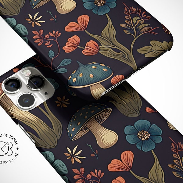 Cottagecore Mushroom Phone Case iPhone 15 Case iPhone 14 Pro Case iPhone 14 Pro Max Case iPhone 13 Pro Case Cottagecore Phone Case Flower