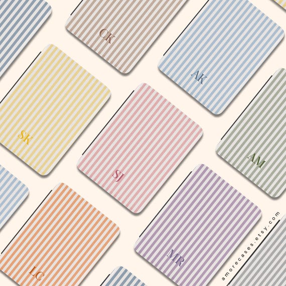 Kindle Paperwhite Case 12th Gen Striped Personalized Kindle Case Kindle Accessories Kindle Colorsoft Case Kindle 2024 Case Ereader Book Gift