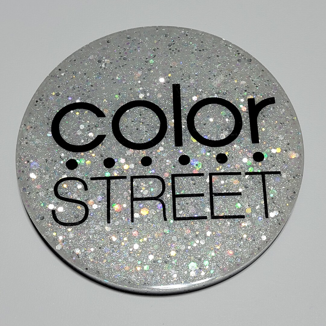 Custom Color Street Logo Nail Disc Double Sided Etsy