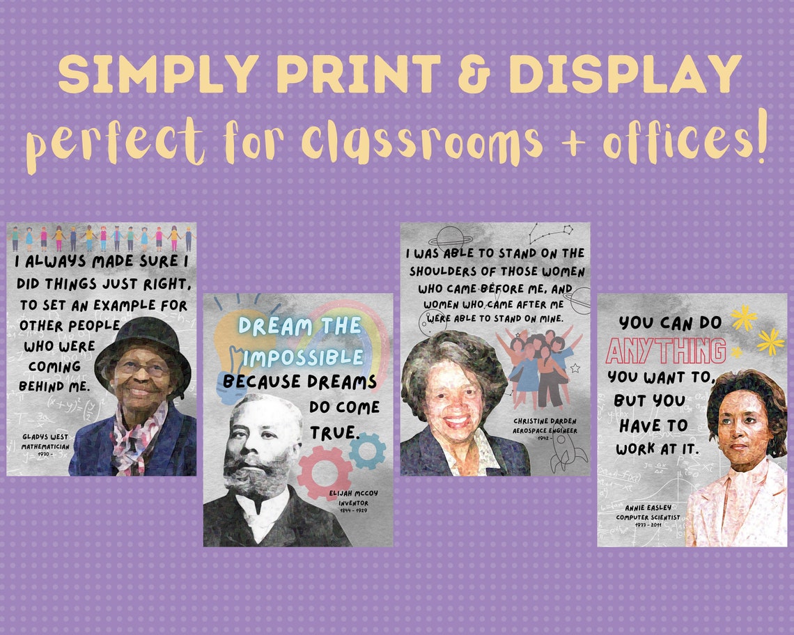 Famous Black Scientists/inventors set of 8 Printable - Etsy