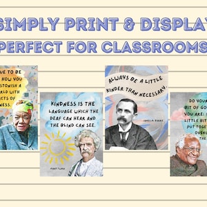 Kindness Matters (set of 8) Printable Posters, Inspirational Quotes ...