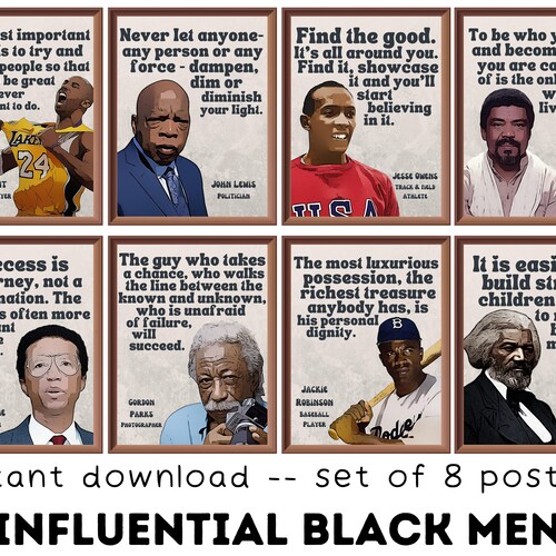 Famous Black History People Poster Series 03 24x18 - Etsy