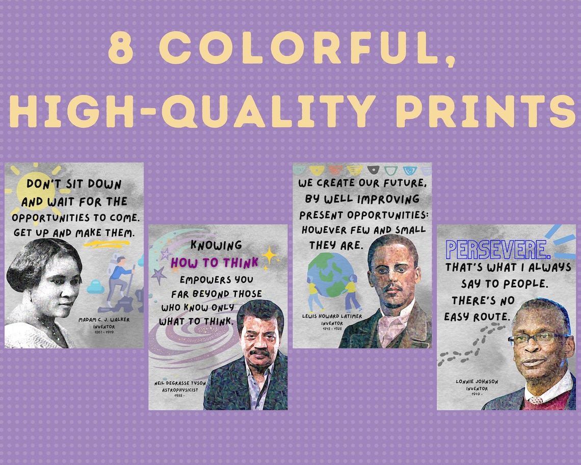 Famous Black Scientists/inventors set of 8 Printable - Etsy