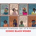 Iconic Black Women in History (set of 8) Printable Posters, Black ...
