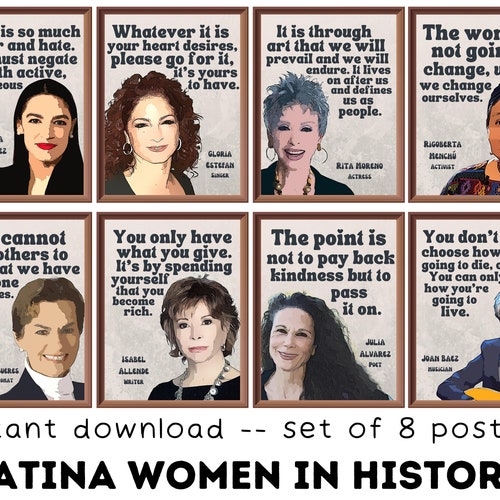 Retro Iconic Black Women in History set of 8 Printable - Etsy