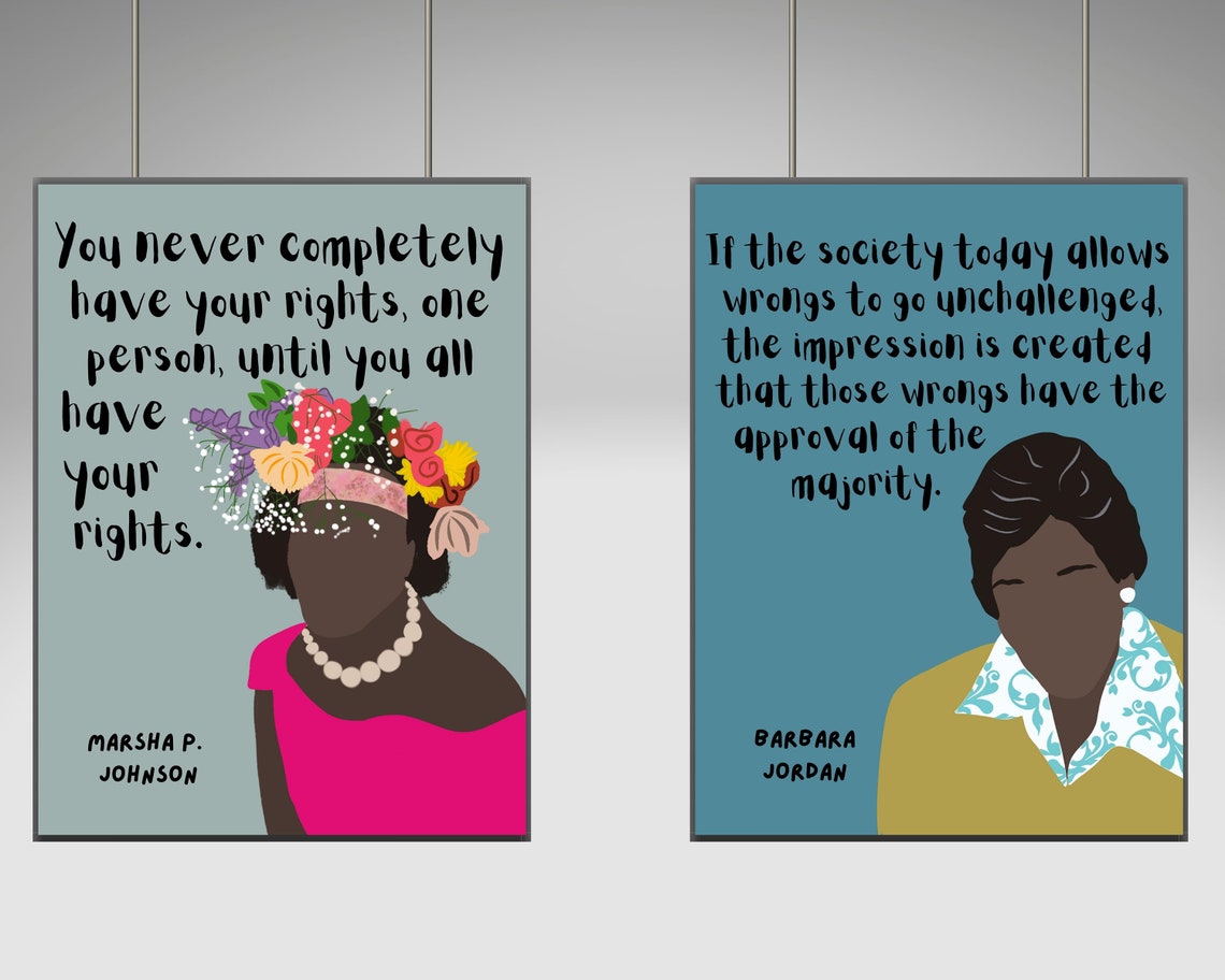 Iconic Black Women in History (set of 8) Printable Posters, Black ...