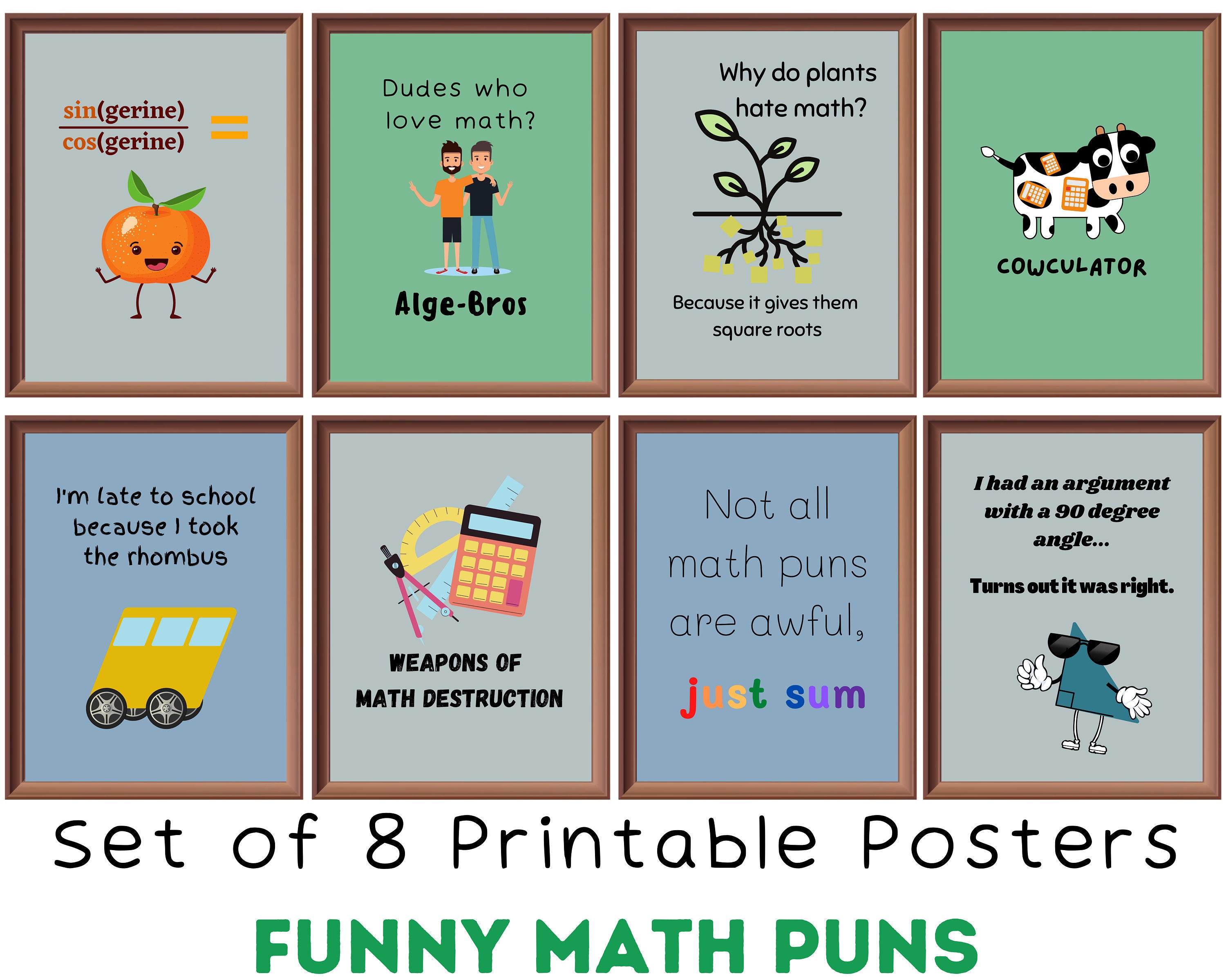 Funny Math Poster - Etsy Funny Math Poster - Etsy