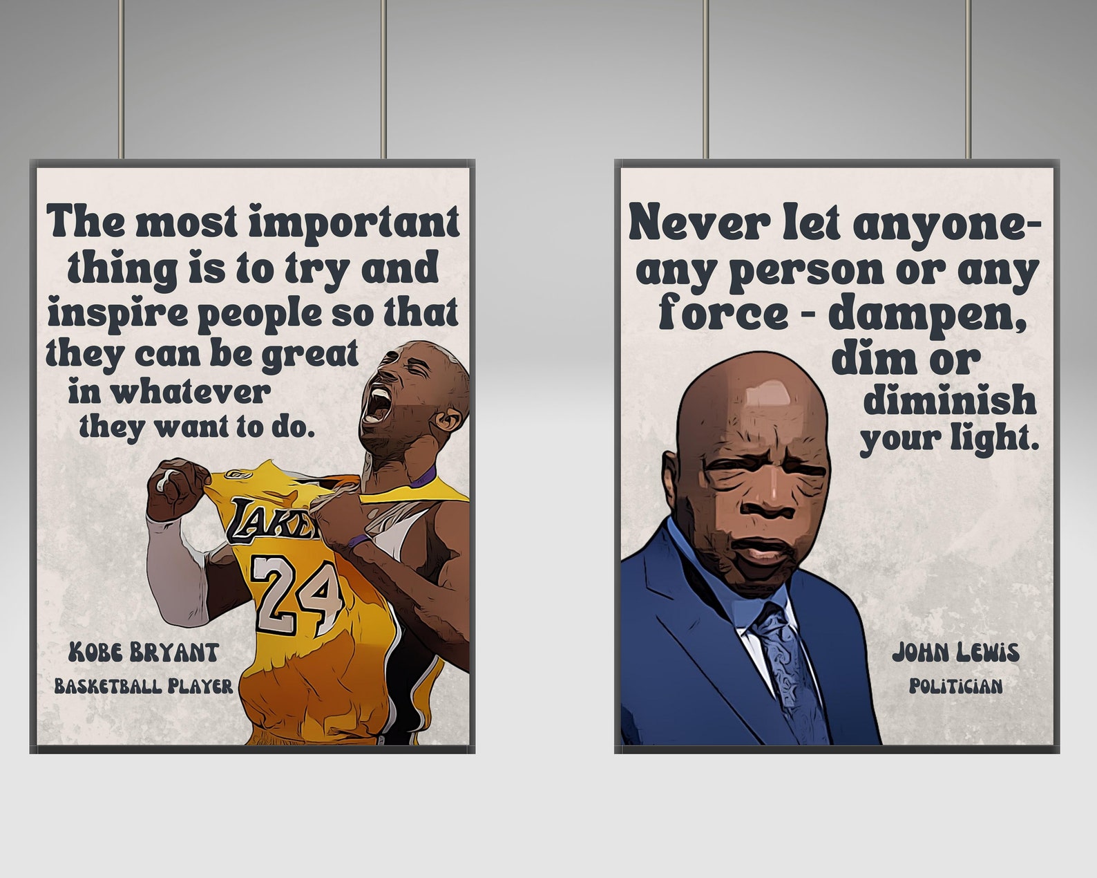 Retro Black Men in History (set of 8) Printable Posters, Black History ...
