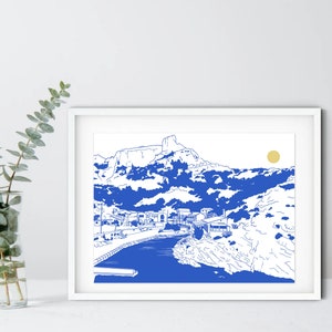 Illustration of the Callelongue Cove - Marseille