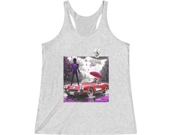 Prince Fan Women&#39;s Tri-Blend Racerback Tank