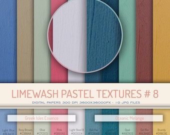 Limewash Pastel Textures: Digital Paper Pack (Digital Download)
