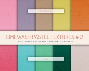 Limewash Pastel Textures: Soft Art Digital Paper Pack (Digital Download)