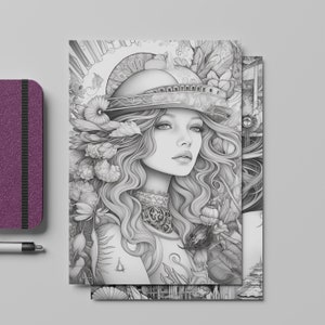 Boho Coloring Pages For Adults Printable Coloring Book For Adults Fantasy Coloring Page Digital Download Coloring Sheets For Adults Stress