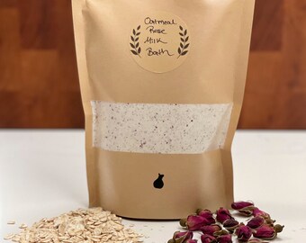 Oatmeal Rosenmilchbad