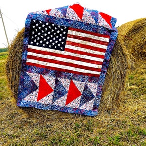 American flag quilt