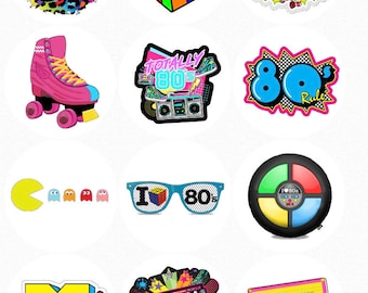 80s Themed Edible Images, 80s Party Edible Toppers