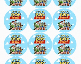 Its a Boy Story Edible Images, Its a Girl Story, Baby Shower Edible Toppers, Gender Reveal
